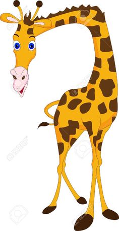 236x455 Vector Clipart Giraffe