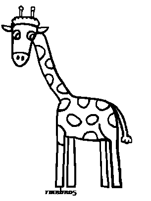 305x407 Giraffe Line Drawing Free Download Clip Art Free Clip Art