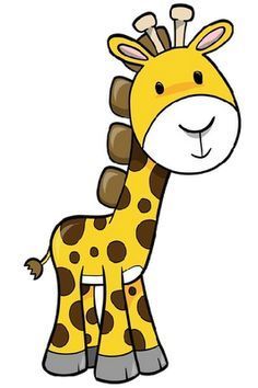 236x354 Simple Giraffe Outline Giraffe Cartoon Applique