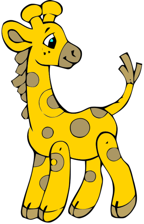 493x768 Baby Giraffe Clip Art Clipart Image