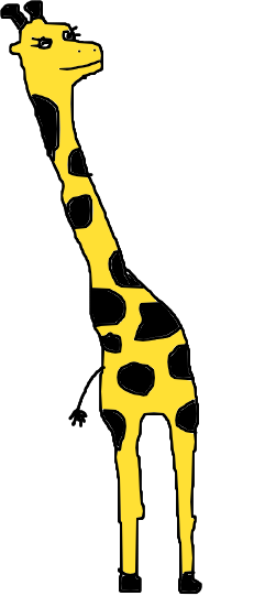 241x551 Free Giraffe Clipart