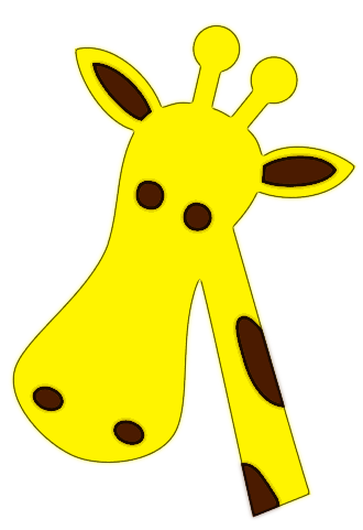 330x481 Giraffe Head Clipart