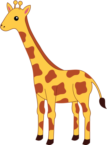 407x550 Baby Giraffe Clipart