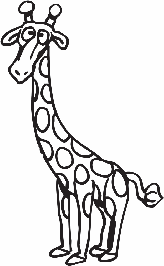 624x1010 Giraffe Coloring Page 6917,
