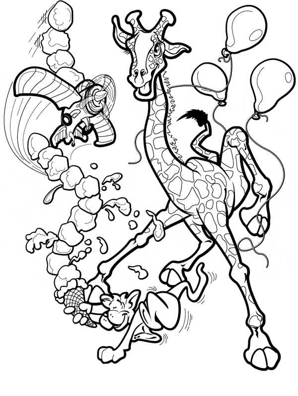 600x798 Giraffe Coloring Page