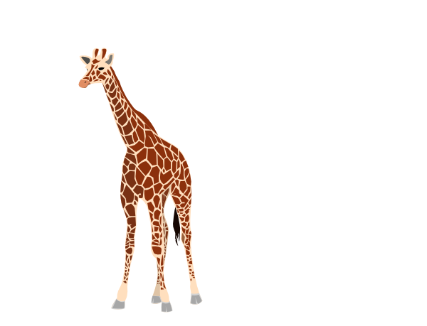 600x459 Giraffe Clip Art