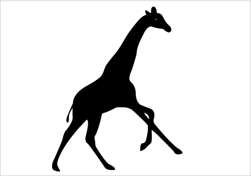 501x352 Giraffe Silhouette Vector For Download Comes With Png, Jpeg