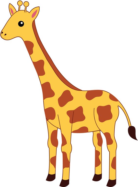 564x762 Giraffe Outline Clip Art Clipart