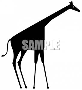 273x300 Art Image Silhouette Of A Giraffe