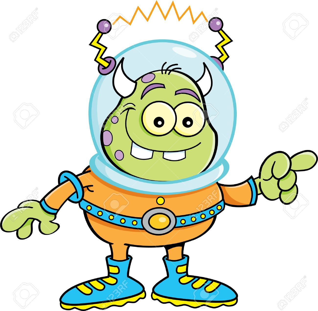 1300x1271 Space Clipart Cartoon Alien