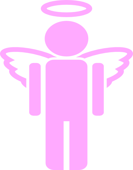 468x596 Pink Girl Angel Clip Art