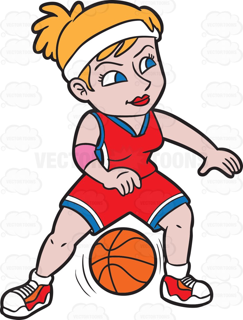 Girl Basketball Clipart