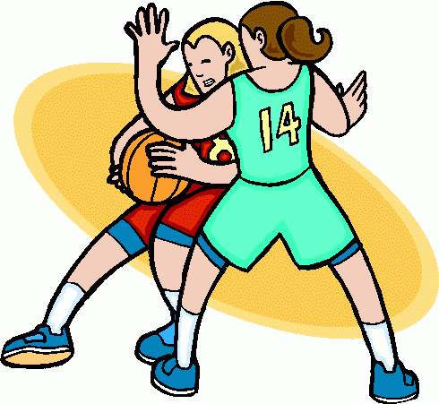 490x451 Girls Basketball Clipart