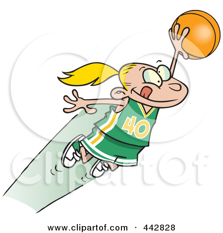 450x470 Cartoon Basketball Player Clipart