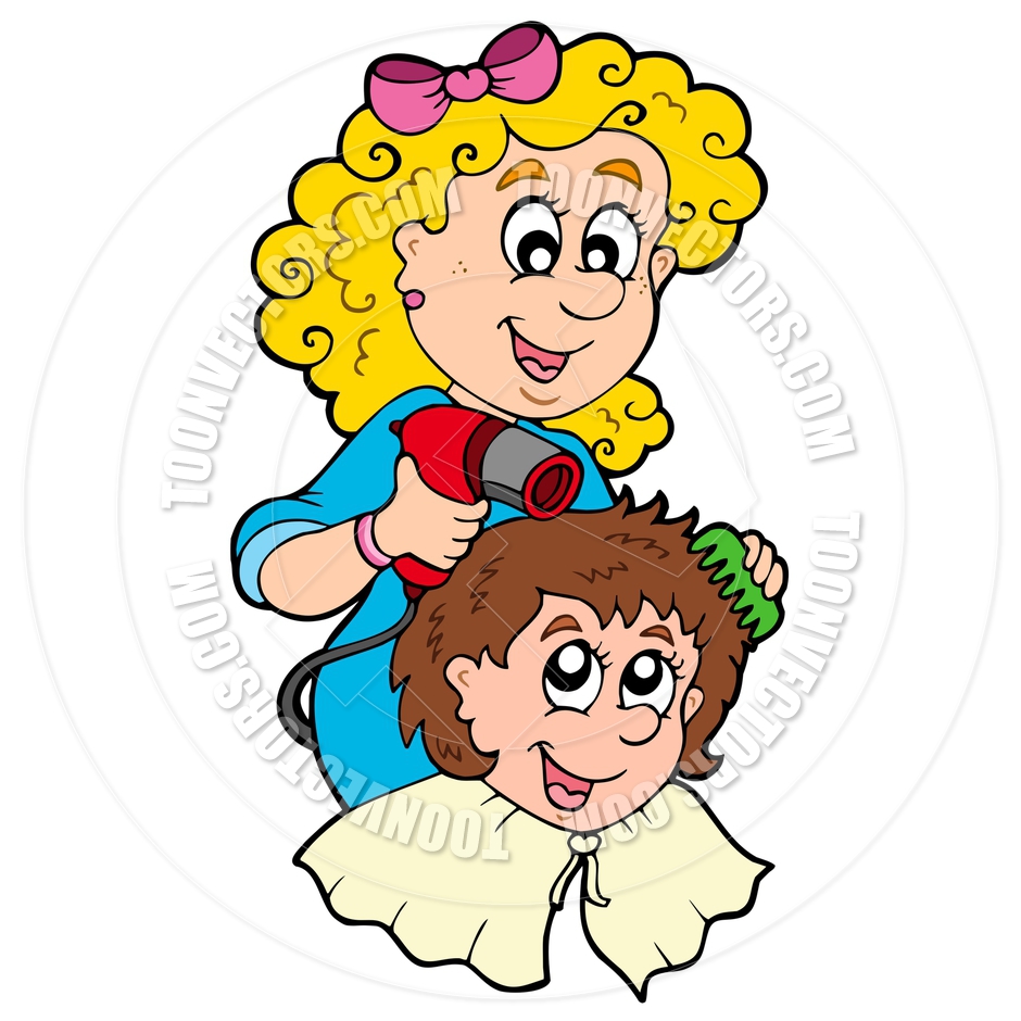 940x940 Cartoon Hair Stylist Clipart