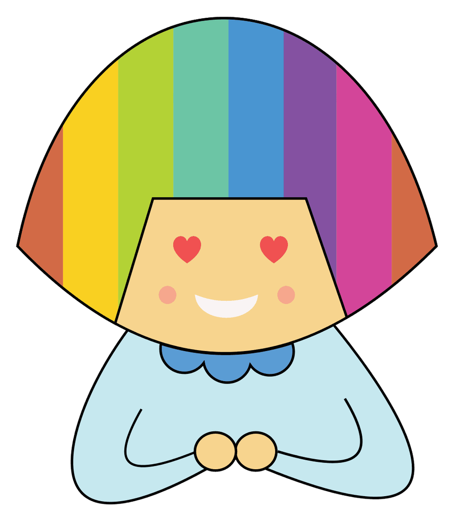 900x1023 Rainbow Hair Clipart