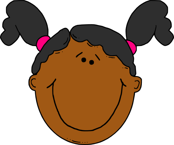 600x501 Girl Cartoon Face Clip Art