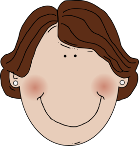 285x299 Girl Face Clip Art
