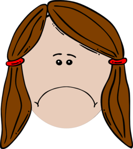264x297 Sad Girl Clipart
