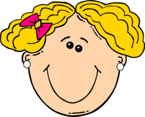 299x240 Blond Girl Clip Art