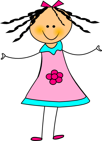 432x598 Happy Girl Clip Art