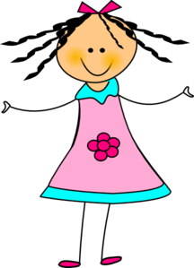 216x299 Happy Girl Clip Art