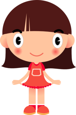 256x384 Clipart Of Girl