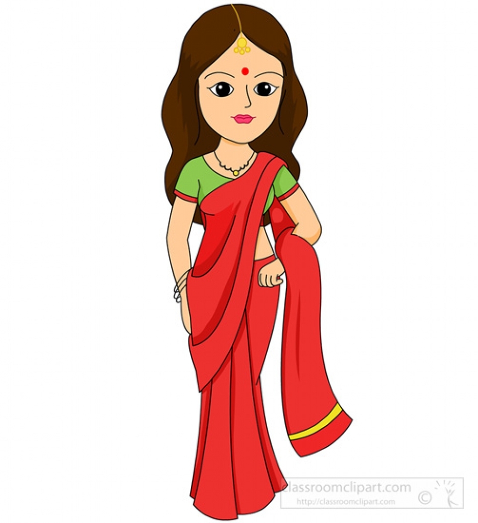 936x1024 Indian Traditional Dress Clipart