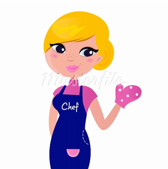 547x550 Woman Baker Clipart