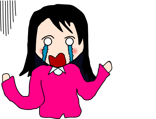 600x459 Crying Cartoon Woman Clip Art