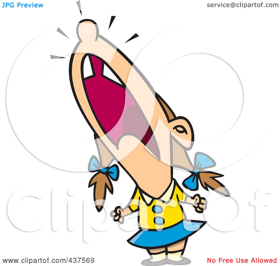 1080x1024 Royalty Free (Rf) Clip Art Illustration Of A Cartoon Crying Girl