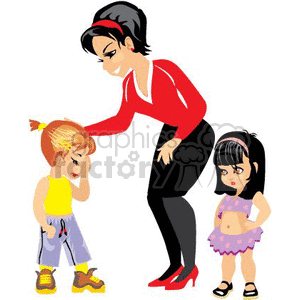 300x300 Royalty Free A Woman Comforting A Crying Child 369334 Vector Clip