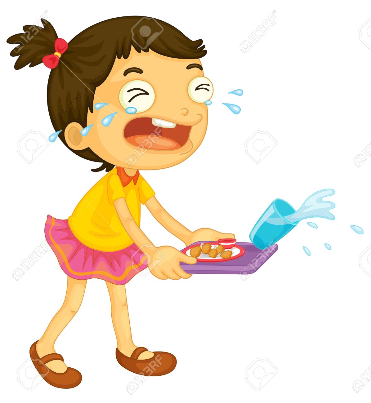 1196x1300 A Girl Crying Clipart