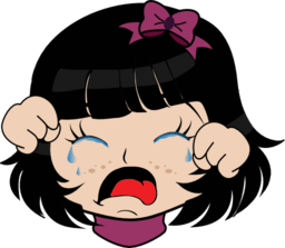 256x223 Crying Girl Manga Smiley Emoticon Clipart I2clipart