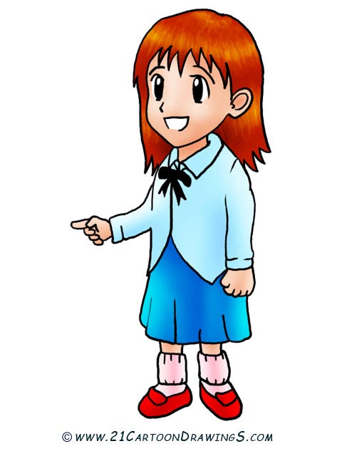 480x640 Girl Drawing Clipart