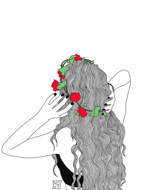 500x667 Imagen De Girl, Outline, And Art Arte Y Dibujo