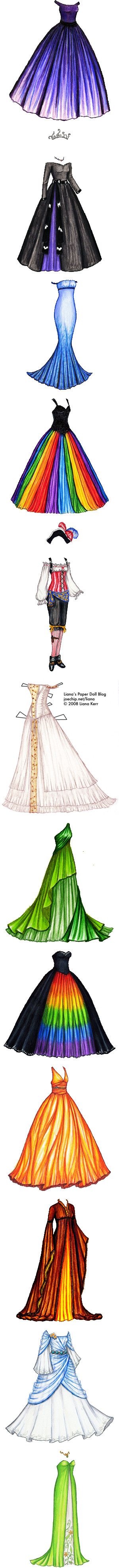 300x3938 Dress Styles. This Actually Looks Like It's For Paper Dolls