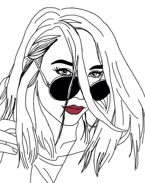 500x630 778 Best Tumblr Outlines Images Girl Pictures, Art