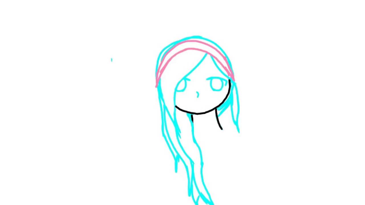 1280x720 Cute Girl Drawing