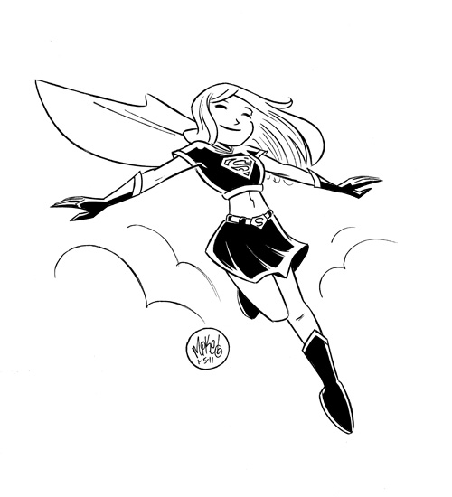 500x550 Drawn Super Girl Drawing Superheroes