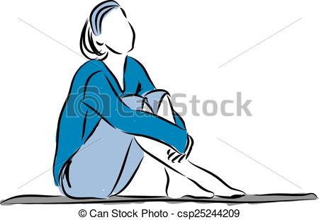 450x311 Manga Girl Sitting Down Clipart