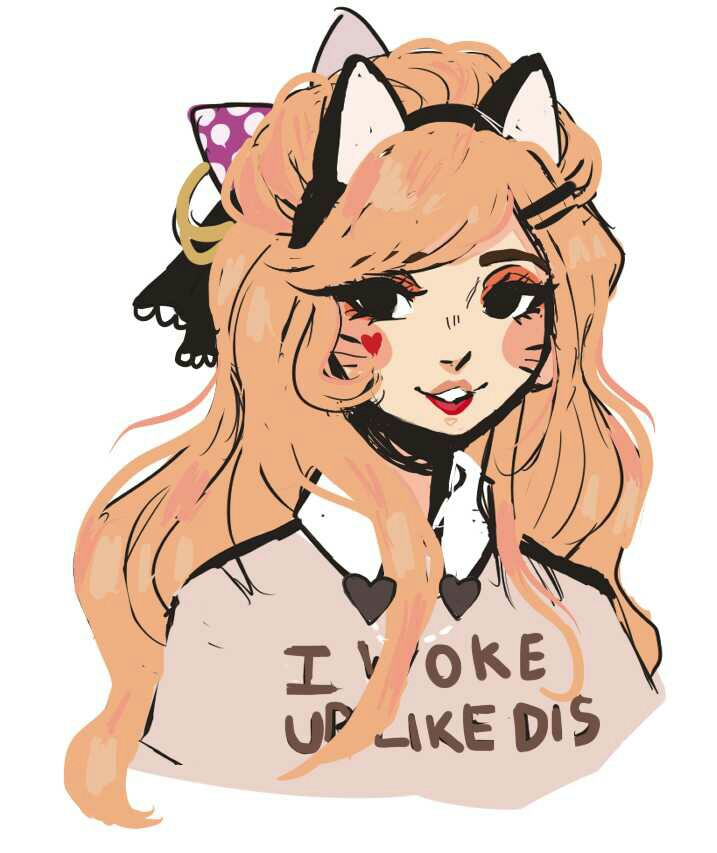 717x853 Cute Illustration Cat Ears Bag Of Randomness