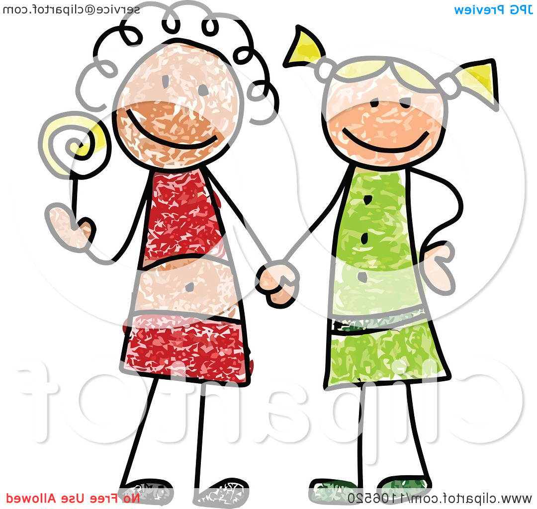 1080x1024 Simple Drawing Of 2 Girls Bestfriend Boy And Girl Best Friend