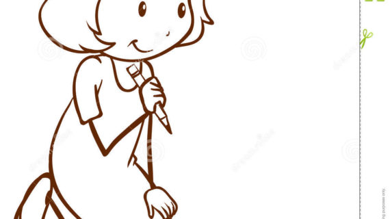 570x320 Simple Drawing Of Girl Draw A Girl's Face Female Face Drawing