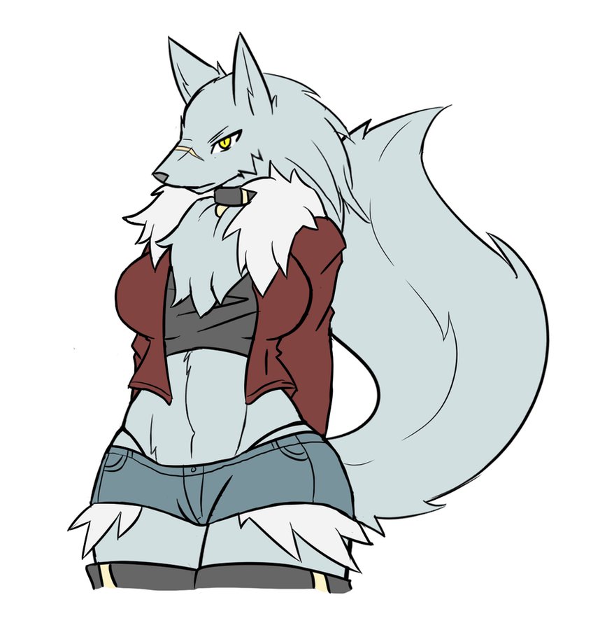 878x910 Wolf Girl Sketch By Rakkuguy
