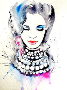 236x314 Watercolour Fashion Illustration
