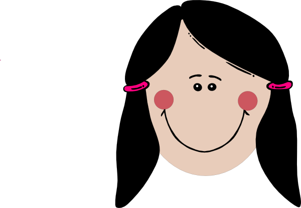 600x416 Girl Face Clipart 2102422