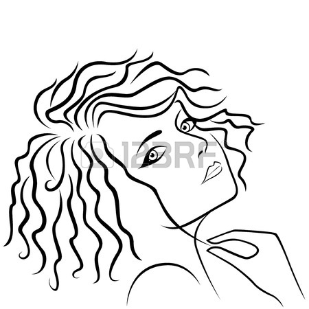 Girl Face Outline | Free download on ClipArtMag