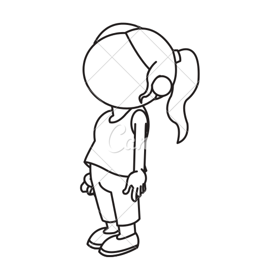 550x550 Girl No Face Outline