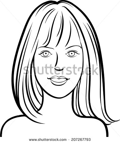 394x470 Profile Clipart Face Outline